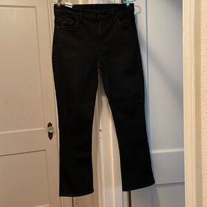 MOTHER Jeans The Insider Crop Black 30